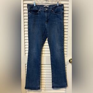 Levi's Women's Shaping Boot Cut Jeans in Dark Blue